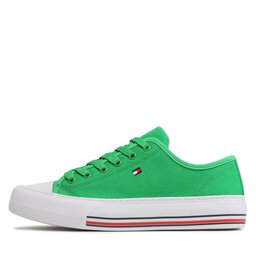 

Кеди Tommy Hilfiger Low Cut Lace-Up Sneaker T3A9-32677-0890 Green 405, Зелений