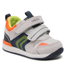 Geox Sneakers Geox B Rishon B. B B150RB 02214 C1382 Lt Grey/Fluo Orange