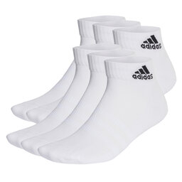 adidas Trumpos Unisex Kojinės adidas Cushioned Sportswear Ankle Socks 6 Pairs HT3442 white/black