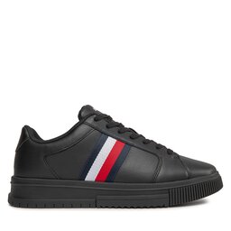 Tommy Hilfiger Αθλητικά Tommy Hilfiger Supercup Lth Stripes Ess FM0FM04895 Μαύρο