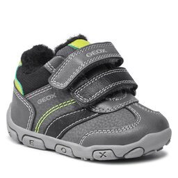 Geox Laisvalaikio batai Geox B Balu' B.A B1636A 0CEME C1267 Dk Grey/Lime