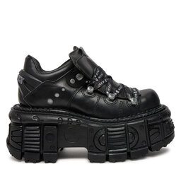 NEW ROCK Sneakersy NEW ROCK M-TANK120NSHLACE-S1 Czarny