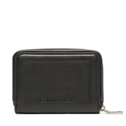 

Мале жіноче портмоне Calvin Klein Jeans Sculpted Med Zip Around Pipping K60K610353 BDS, Чорний