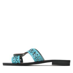 

Шльопанці KARL LAGERFELD KL80429 Turquoise Lthr, Голубий