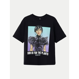 NAME IT NAME IT T-Shirt Farra Wednesday 13240881 Μαύρο Standard Fit