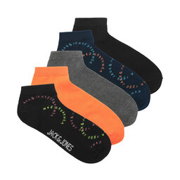 Jack&Jones 5 pares de calcetines cortos para hombre Jack&Jones 12238186 Black 4251649