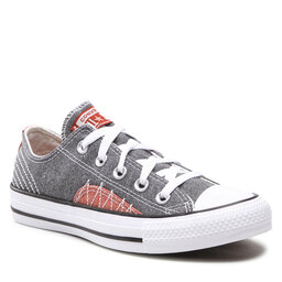 

Кеди Converse Ctas Ox 172823C Storm Wind/Dark Terracotta, Сірий