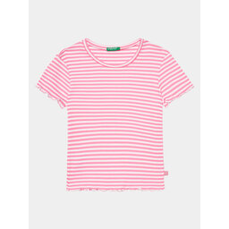 United Colors Of Benetton United Colors Of Benetton Póló 3W5BC10H7 Rózsaszín Regular Fit