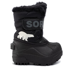 Sorel Μπότες Χιονιού Sorel Toddler Snow Commander NV1960 Μαύρο