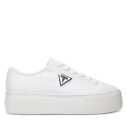 Guess Sneakers aus Stoff Guess FLJJZ3 FAB12 Weiß