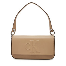 Calvin Klein Jeans Torebka Calvin Klein Jeans Sculpted Flap Shoulder Pouch25 LV04K3148G Beżowy