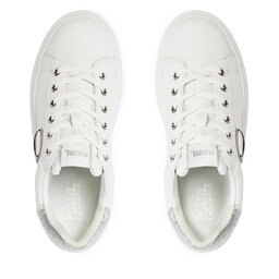 

Снікерcи KARL LAGERFELD KL62530N White Lthr w/Silver 01S, Білий