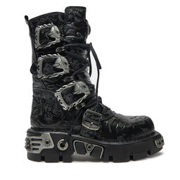 NEW ROCK Šņorzābaki NEW ROCK M-391-S4 Melns