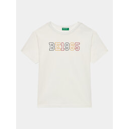 United Colors Of Benetton United Colors Of Benetton T-Shirt 3I1XC10D6 Weiß Regular Fit