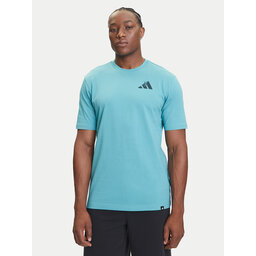 adidas adidas Футболка Yay Sports Verbiage Graphic JY1830 Бірюзовий Regular Fit