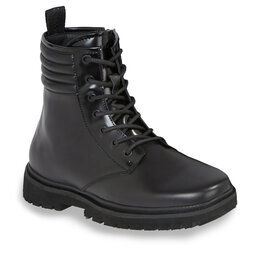 Calvin Klein Jeans Bakancs Calvin Klein Jeans Eva Mid Laceup Boot Lth YM0YM00837 Triple Black 0GT