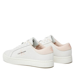 

Снікерcи Calvin Klein Jeans Classic Cupsole Lowlaceup Lth Wn YW0YW01444 Bright White/Peach Blush 01U, Білий