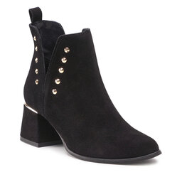Roberto Botines Roberto 3074/2/B Czarny Welur