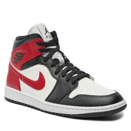 Nike Обувки Nike Air Jordan 1 Mid BQ6472 160 Sail/Gym Red/Off Noir/White