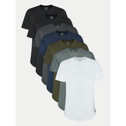 Jack&Jones Jack&Jones Set de 7 camisetas Noa 12195439 De color Long Line Fit
