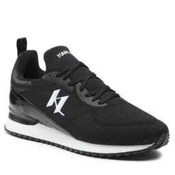 KARL LAGERFELD Sneakersy KARL LAGERFELD KL52919 Black Knit Textile