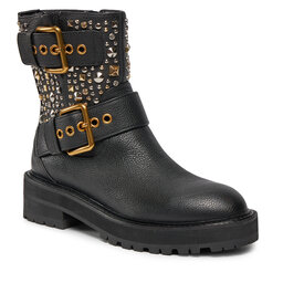 Kurt Geiger Botki Kurt Geiger 225-Hackney Biker Boot 546505109 Black/Comb