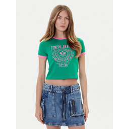 Guess Jeans Guess Jeans Camiseta W5YI03 J1314 Verde Regular Fit