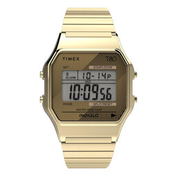 Timex Ročna ura Timex T80 TW2R79000 Gold/Gold