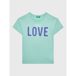 United Colors Of Benetton United Colors Of Benetton Футболка 3096C10AY Зелений Oversize