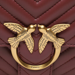 

Сумка Pinko Love Lady Puff Classic Cl AI 23-24 PLTT 100043 A0GK Ribes Inte WW5Q, Бордовий