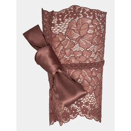 Hunkemöller Koronkowe kajdanki Hunkemöller Lace Tie Me Up 203824 Rose Brown