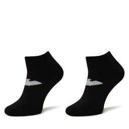 Emporio Armani Set di 2 paia di calzini corti da uomo Emporio Armani EM000538 AF12299 MC005 Nero