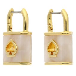 Kate Spade Обици Kate Spade Huggies KD321 White Gold 100