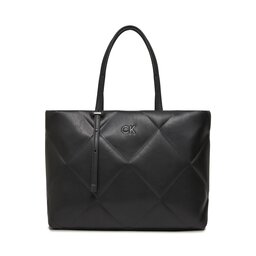 Calvin Klein Torebka Calvin Klein Re-Lock Quilt Tote Lg K60K611339 Ck Black BEH