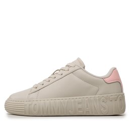 

Снікерcи Tommy Jeans T-Jw New Cupsole Leather Lc EN0EN02212 Bleached Stone AEV, Бежевий