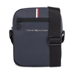 Tommy Hilfiger Umhängetasche Tommy Hilfiger Th Essential Pique Mini Reporter AM0AM11544 Space Blue DW6