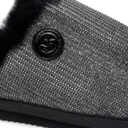 

Тапочки MICHAEL Michael Kors Janis Slipper 40F1JAFA2D Anthracite, Срібний