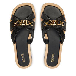

Шльопанці MICHAEL Michael Kors Tiffanie Flat Slide 40S4TFFS1D Black/Black, Чорний