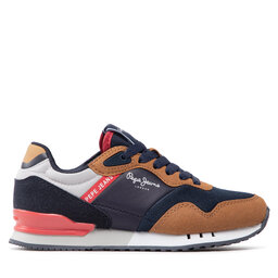 Pepe Jeans Sneakersy Pepe Jeans London One Basic B PBS30540 Tmavomodrá