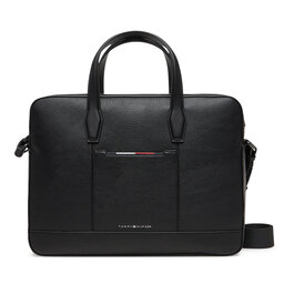 Tommy Hilfiger Laptoptasche Tommy Hilfiger Th Central Slim Computer Bag AM0AM13484 Schwarz