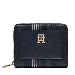 Tommy Hilfiger Portofel Mare de Damă Tommy Hilfiger Distinct Med Za Corp AW0AW16737 Bleumarin