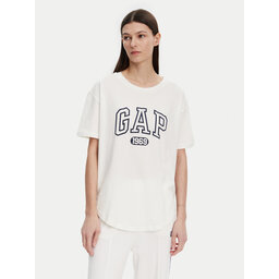 Gap Gap Marškinėliai 407990-04 Balta Regular Fit