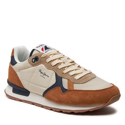 Pepe Jeans Sneakers Pepe Jeans Brit Mix M PMS40006 Tobacco Brown 859