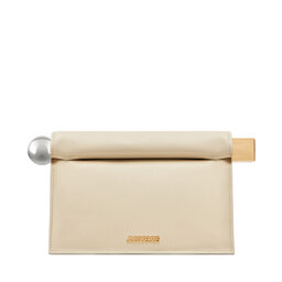 JACQUEMUS Torebka JACQUEMUS La Pochette Rond 24E233BA356-3171 Écru