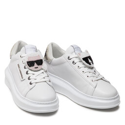 

Снікерcи KARL LAGERFELD KL62576A White Lthr W/Silver, Білий