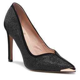 Baldowski Stilettos Baldowski D03630-1451-007 Zamsz Czarny/Brokat Czarny