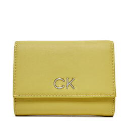 Calvin Klein Μεγάλο Πορτοφόλι Γυναικείο Calvin Klein Re-Lock Trifold Md K60K608994 Κίτρινο