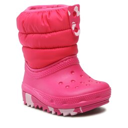 Crocs Schneeschuhe Crocs Classic Neo Puff Boot T 207683 Candy Pink