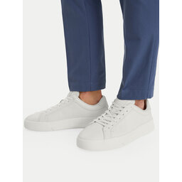 Tommy Hilfiger Sneakers Tommy Hilfiger Court Best Tumbled Lth FM0FM05324 Écru