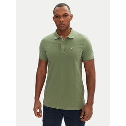 Tommy Jeans Tommy Jeans Polo marškinėliai DM0DM20676 Žalia Slim Fit